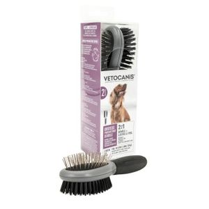 Kerbl Basic Care Brosse Ovale Double avec Protections pour Chien