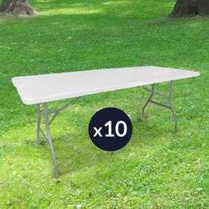 TABLE DE JARDIN  Table de jardin pliante SKYLANTERN 180 cm rectangu