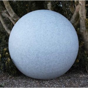 Boule déco jardin métal craquelée - Rouille 40 cm