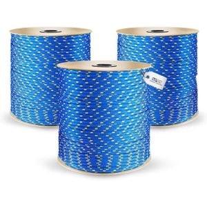 SANDOW - SANGLE Corde Polypropylene | Bleu | 50 Mètres | 3 Millimè