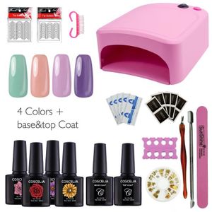 Kit Nail Art 36 W Lampe Uv Débutant Professionnel Pour Ongle