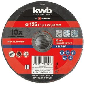 Merryland Disque à Tronçonner 125mm Métal Acier - Lot De 25 Disques De Coupe 1.6mm Pour Meuleuse D'Angle, Expert-Line