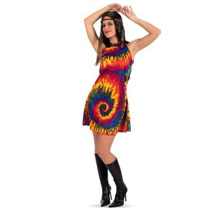 Gohytal Costume Hippie Femme, Vêtements Fleur Femme, 5 pièces 60s 7