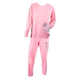 PYJAMA Pyjama Femme Long SWEET SECRET Couleurs - Q1556 BE MY LOVE ROSE