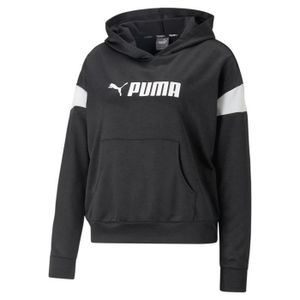 SWEATSHIRT Sweatshirt à capuche maille femme Puma Fit Tech - puma black heather/ - XL