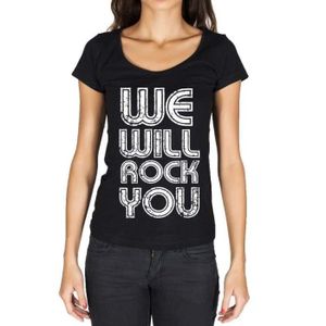 T-SHIRT Femme Tee-Shirt Nous Allons Vous Bercer – We Will Rock You – T-Shirt Vintage