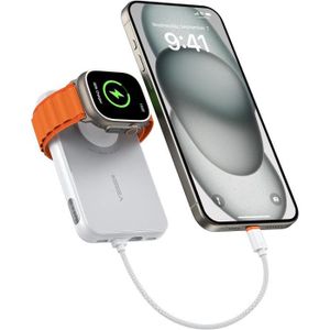 BATTERIE EXTERNE 10000Mah Batterie Externe Avec Câble Intégré Pour Iphone Apple Watch Samsung Huawei Etc.,20W Pd Charge Rapide Mini Power Bank[J1226]