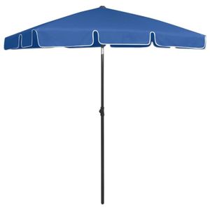 PARASOL Parasol de plage Bleu azuré 180x120 cm