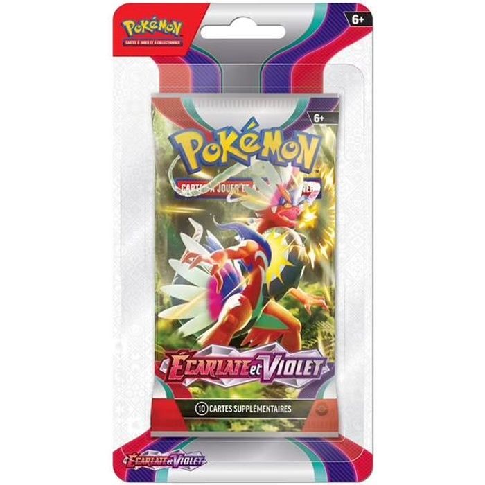 Cahier Pokémon avec Booster Ecarlate et Violet 3 Asmodée : King Jouet,  Cartes à collectionner Asmodée - Jeux de société