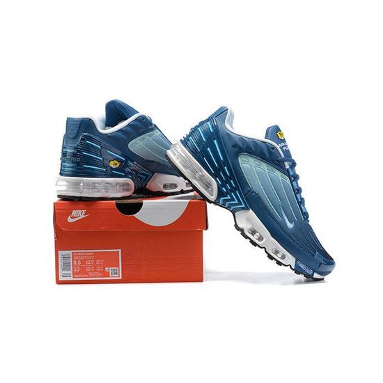 Baskets HUB Tournament Pour Homme - Cuir Bleu, Taille 42, Neuves Avec Emballage