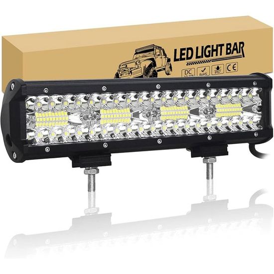 Willpower Barre LED 79cm 660W 4x4 - Rampe Lumineuse Étanche 6000K Avec Câblage 12V Pour Offroad