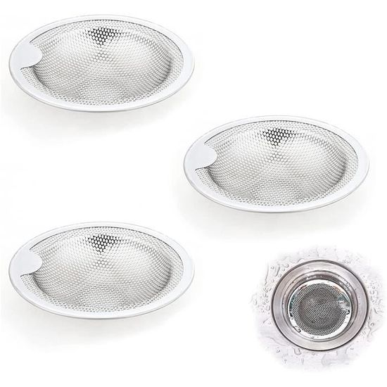 2PCS Filtre à Évier En Acier Inoxydable Filtre Evier Cuisine Filtre De Vidange Inox Crepine De 87547350