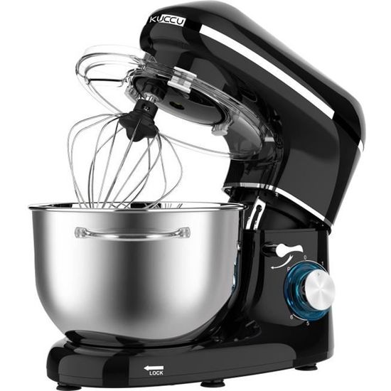 Robot Pâtissier TurboTronic TT-007 - 5 L, 2000 W, Multifonction Avec Hachoir Et Blender