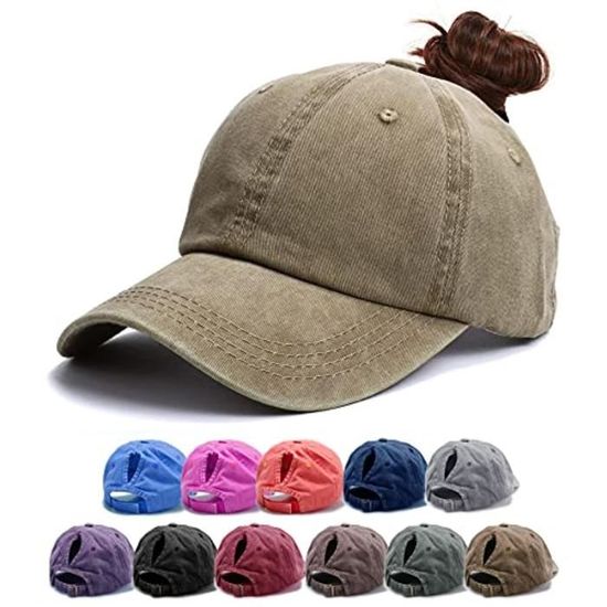 Casquette Queue De Cheval Enwokran - Femme, Séchage Rapide, Anti-UV Pour Sport