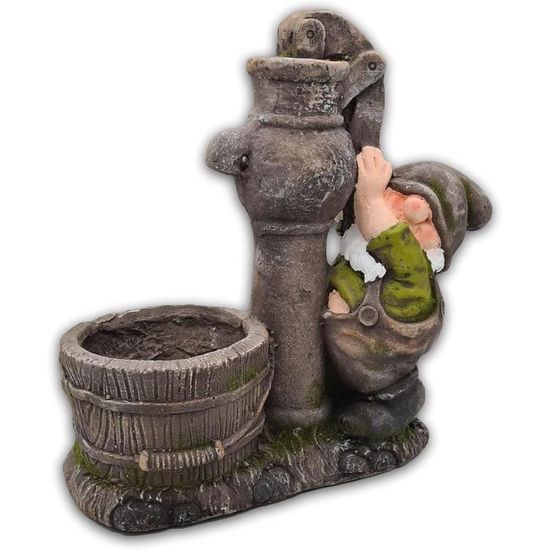 Chapeau Champignon Lutin En Polyrésine 23 Cm - Décoration Automne Résistante Extérieur Jardin Balcon