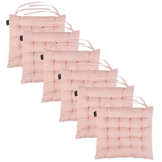 Olenka Coussin de Chaises Taille ø 35 x 8 cm Coussin de Siège Décoration Maison Jardin Coussin, Idéal pour intérieur et extérieur (Jaune Moutarde