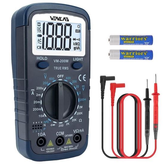 Multimètre Numérique AoKoZo 2000 Points - Voltmètre TRMS, NCV, Testeur Électrique Pro