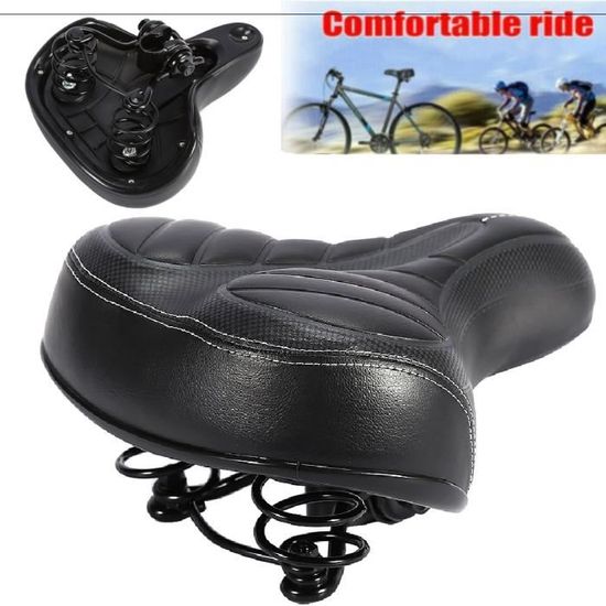 Selle Vélo Enfant - Confortable - Coussin Doux - Universal - Noir - Lrtzizy