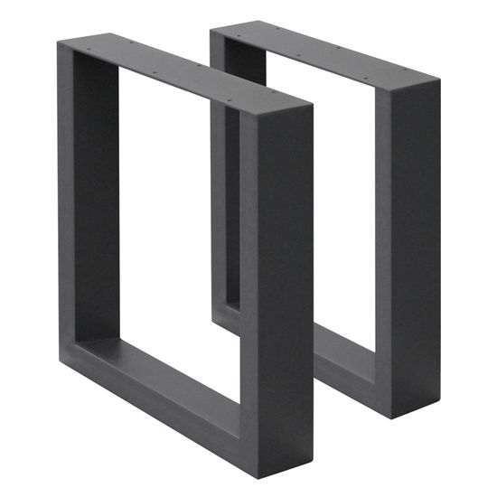 HOLZBRINK Pied de Table en métal Blanc | Support de Table/Cadre pour Table Basse