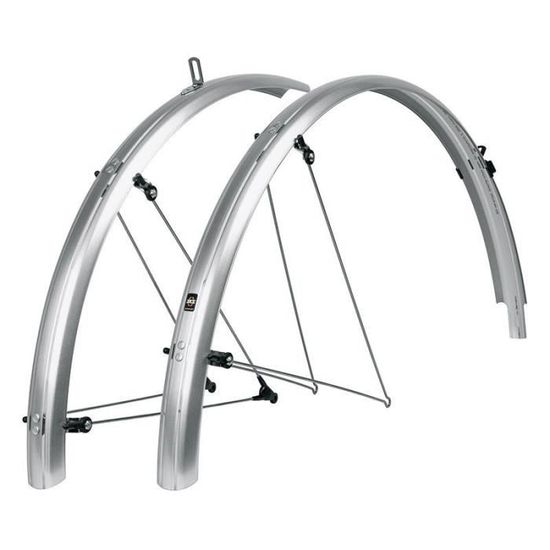Jeu De Garde-boue Avant/arrière XLC Mg-f06 Pour Vélos Adultes (roues 28") - En PET, Avec Réflecteurs
