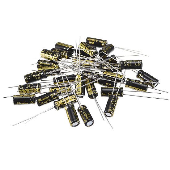 Uxcell® Condensateur électrolytique Radial En Aluminium Dondulation Impédance