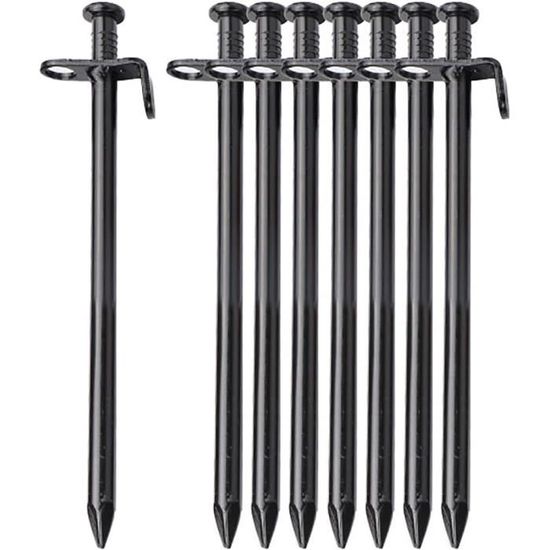 12 Piquets De Tente En Alliage Aluminium - 18 Cm | Légers Et Réfléchissants | Camping Et Randonnée