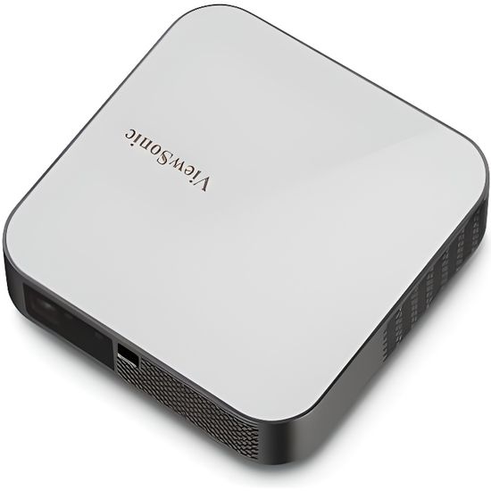 Vidéoprojecteur portable LED Full HD ViewSonic M2e - 1000 Lumens - Bluetooth, Wi-fi, USB - Gris