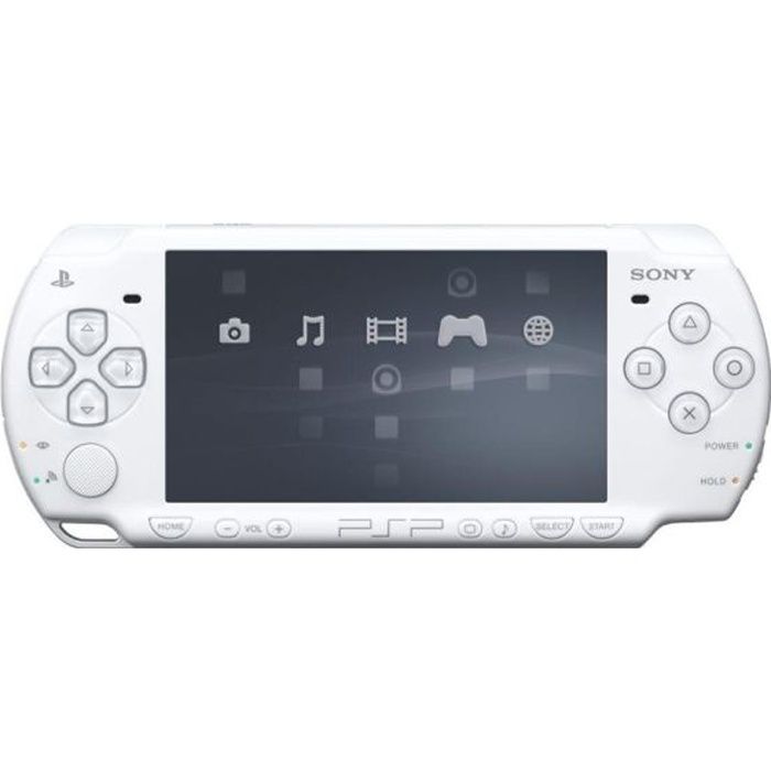 Console PSP Slim & Lite blanche céramique - Sony - Plateforme PSP - 33% plus légère