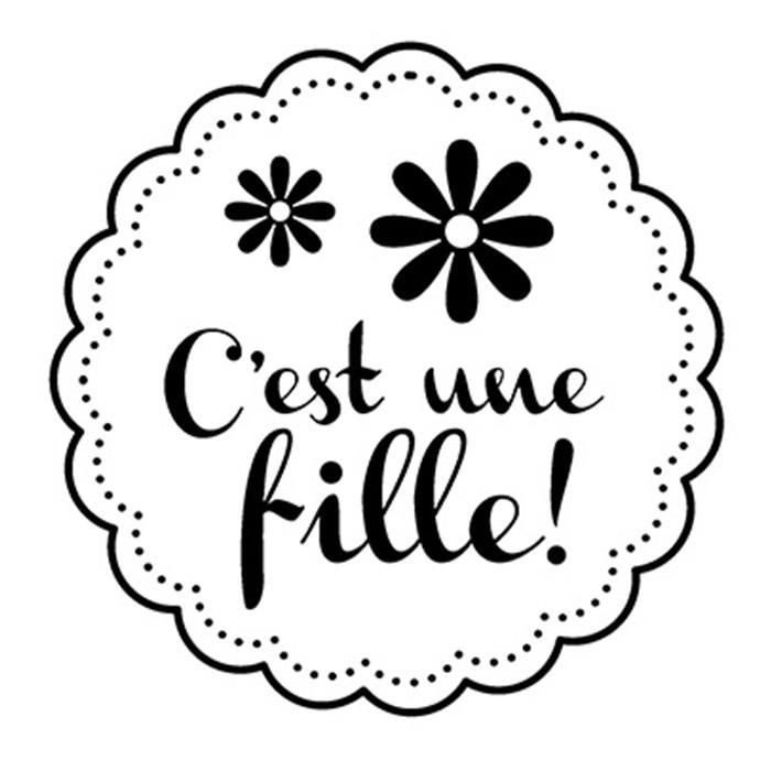 Artemio - Tampon bois - Naissance fille