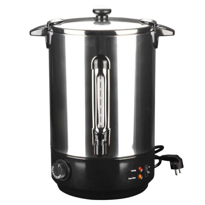 Distributeur de Boisson Chaude Chauffe-vin Acier Inoxydable 15 L 2500 W
