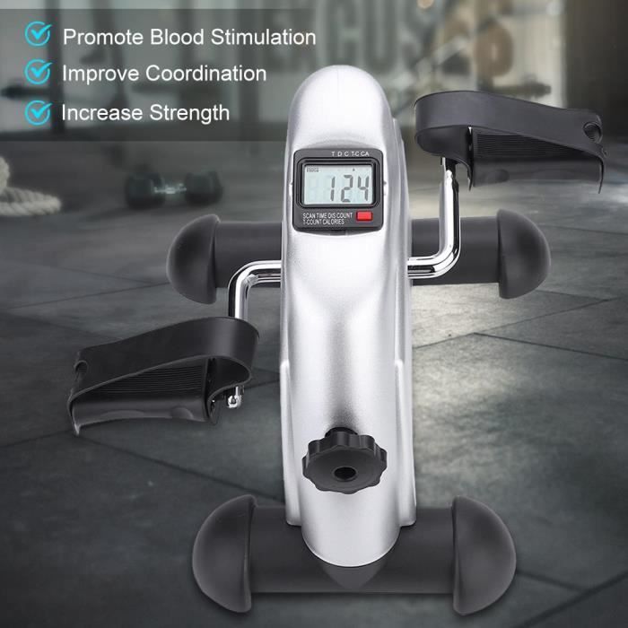 Mini-Vélo Bras et Jambes Portable Vélo d'Appartement Gymnase en Salle