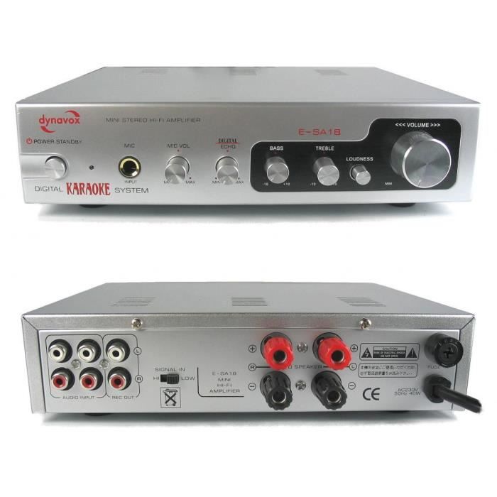 AMPLIFICATEUR AMPLI KARAOKE 2X70W MAX 2X35W RMS