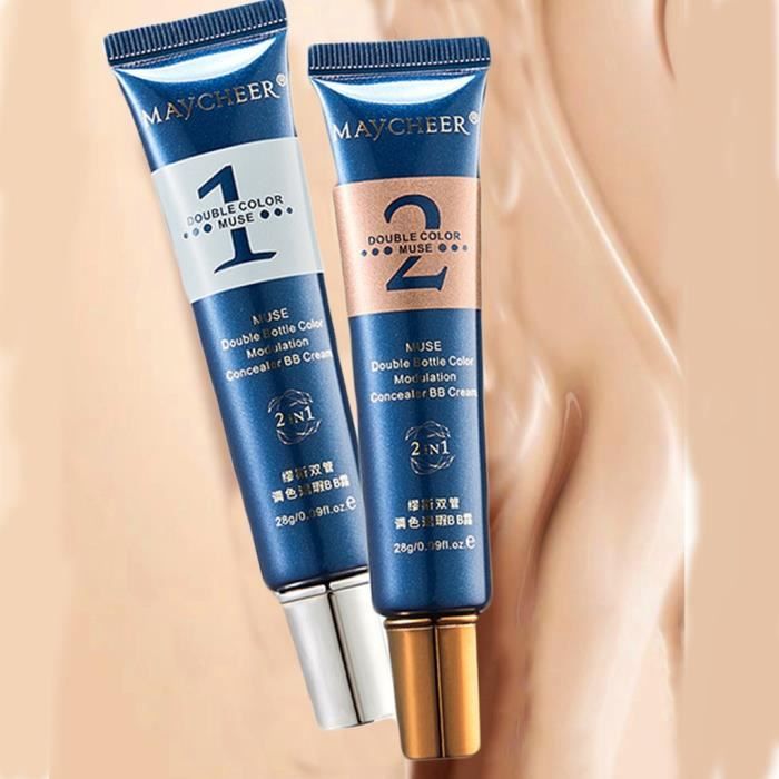 【Fondation liquide】2PCS Base réglable de base de maquillage cosmétiques de fond de teint correcteur réglable_GT4559