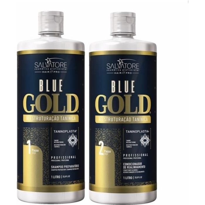 Salvatore Blue Gold – Tanin - lissage, Lissage au Tanin