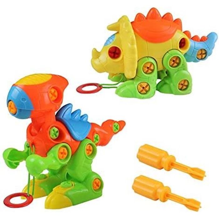 dinosaures enfant jouet de construction puzzle jeu à assemblage et démontage pour garcon fille 3 4 5 6 ans