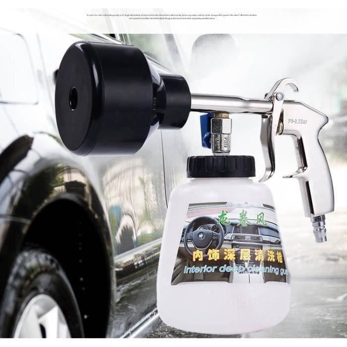 Pistolet de nettoyage en mousse pour voiture tornado nettoyage intérieur de voiture noir Aa43872