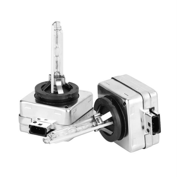 HURRISE Ampoules de phare au xénon 2pcs D1S 35W 6000K phare avant de voiture HID ampoules de remplacement de lampe au xénon