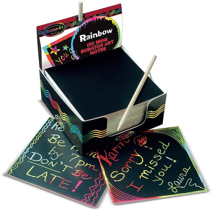 Papier à gratter multicolore Type 125 feuilles