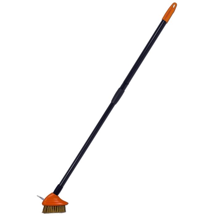 Brosse de nettoyage télescopique pour pavés