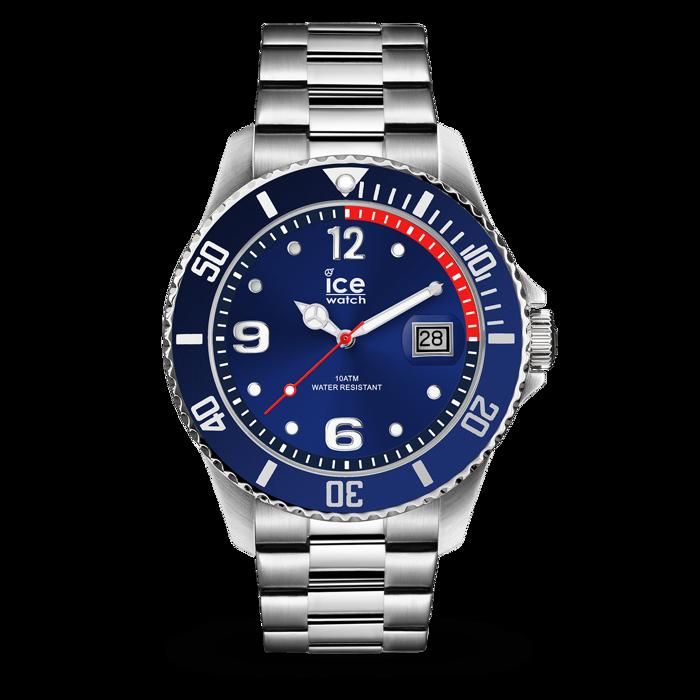 Ice-Watch - ICE steel Blue silver - Montre bleue mixte avec bracelet en metal - 015771 (Medium)