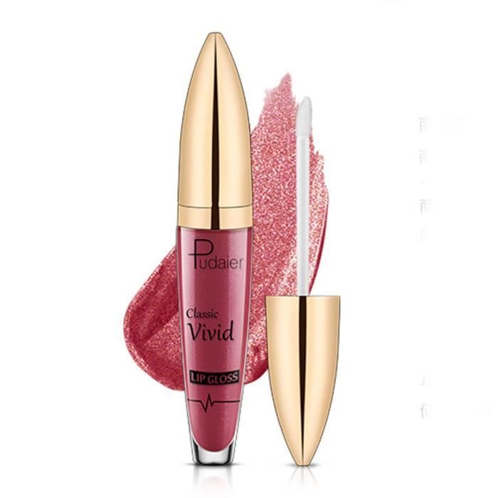 Rouge à lèvres liquide de longue durée Matte Glitter Flip Lipstick Anti Stick Cup, 18 #