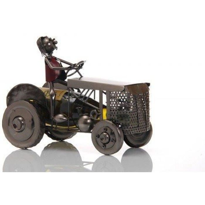 LUDI-VIN Porte Bouteille Métal Tracteur