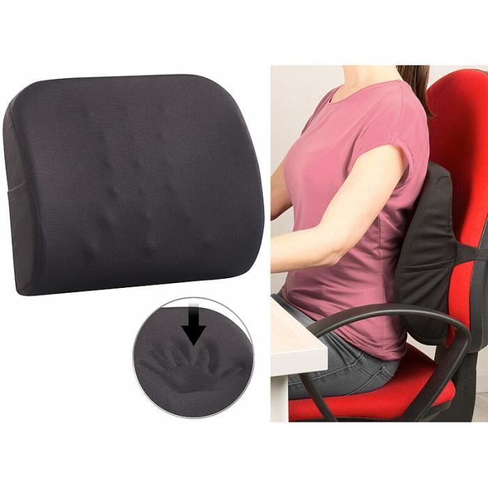 Coussin ergonomique dorsal en mousse à mémoire de forme avec sangle