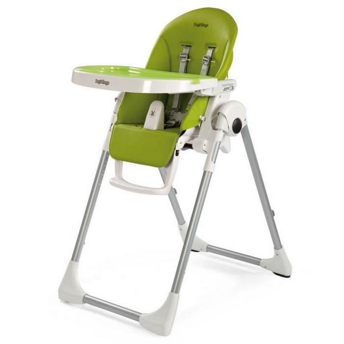 PEG PEREGO Chaise Haute Zero3 - Coloris Vert