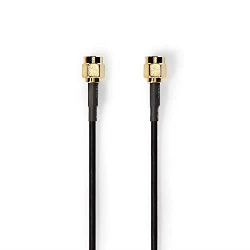 Nedis CSGP02000BK30 Câble d'antenne - SMA Mâle - SMA Mâle - 3,0 m - Noir