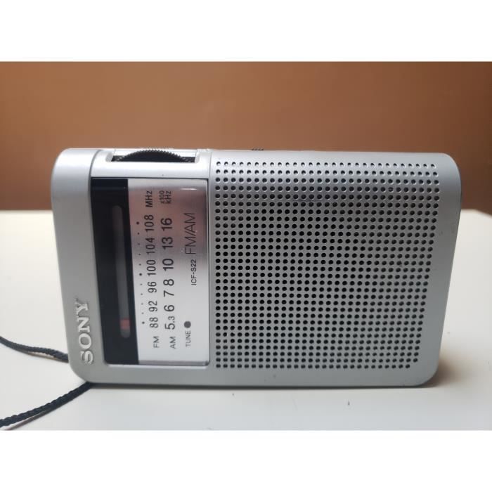 RADIO RETRO VINTAGE PORTABLE 2 BANDES AM/FM SONY ICF-S22