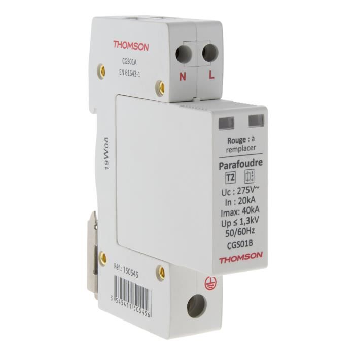 THOMSON Parafoudre modulaire Ph+N idéal T2 - 40kA