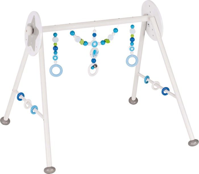 Portique dactivité - HEIMESS - Éléphant Blue - Réglable 6 hauteurs - Éveil sensoriel - Mixte