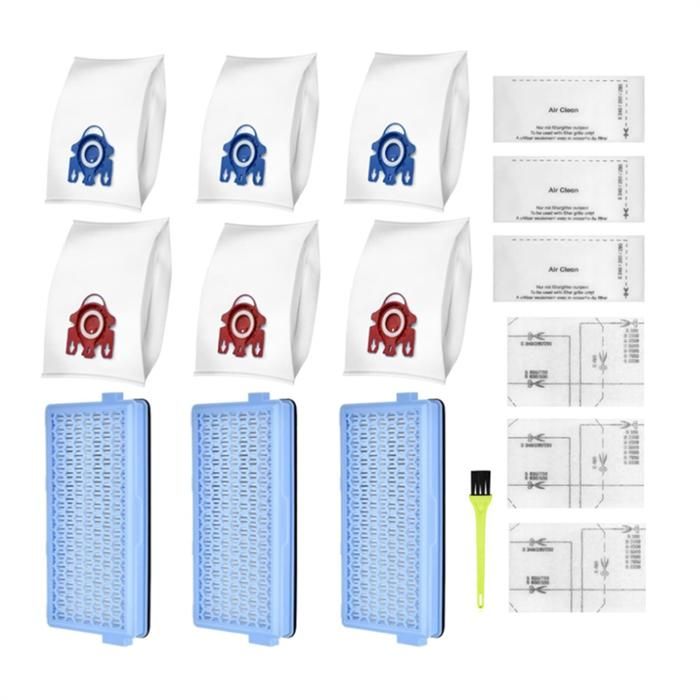 Filtres Pour Aspirateur Rowenta - 3 HEPA + 3 Moteur - Compatibles Compact C1/C2, Complete C2/C3, S8340, Etc. - 7