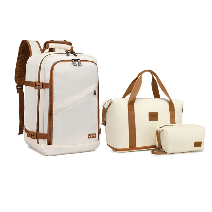 Sac a Dos avec Sac de Voyage avec Trousse de Maquillage en